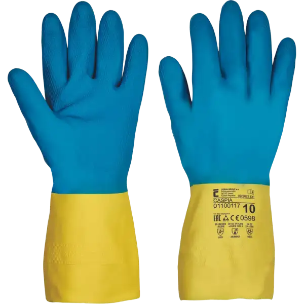 CASPIA latex/neopren vegyszerálló kesztyű