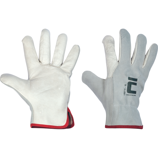 Cerva LINOTTE bőrkesztyű szürke