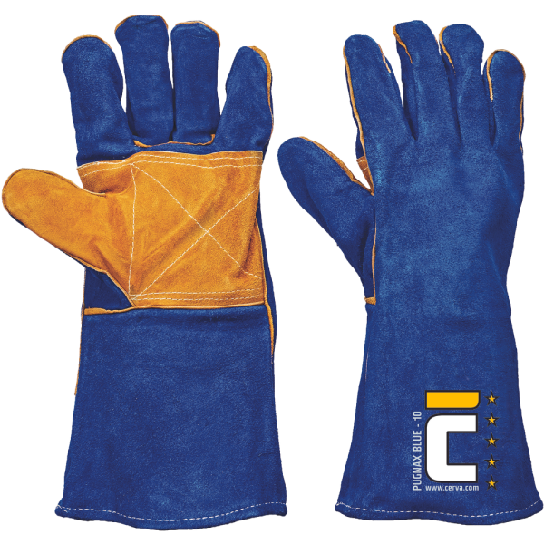 Cerva PUGNAX BLUE bőrkesztyű